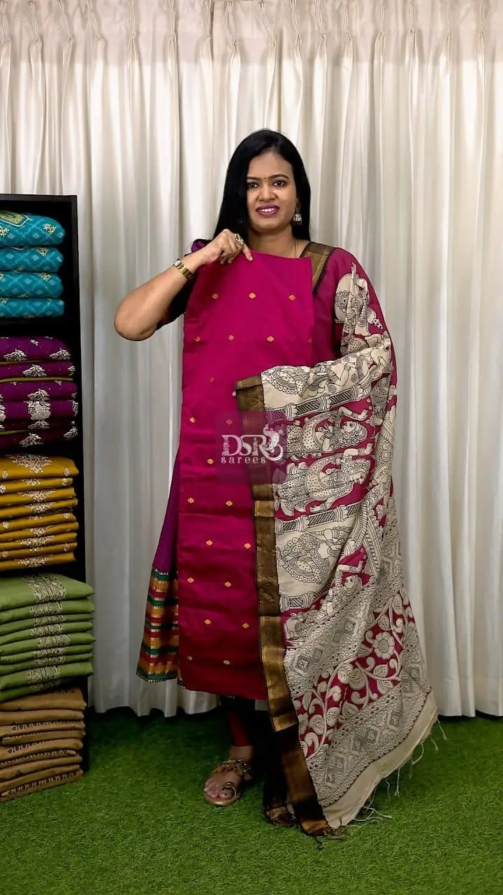 2 Pc Semi Dupion Salwar Suits