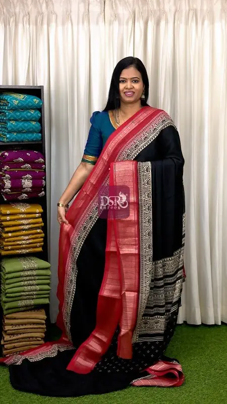 Viscose Chiffon Saree - vol6