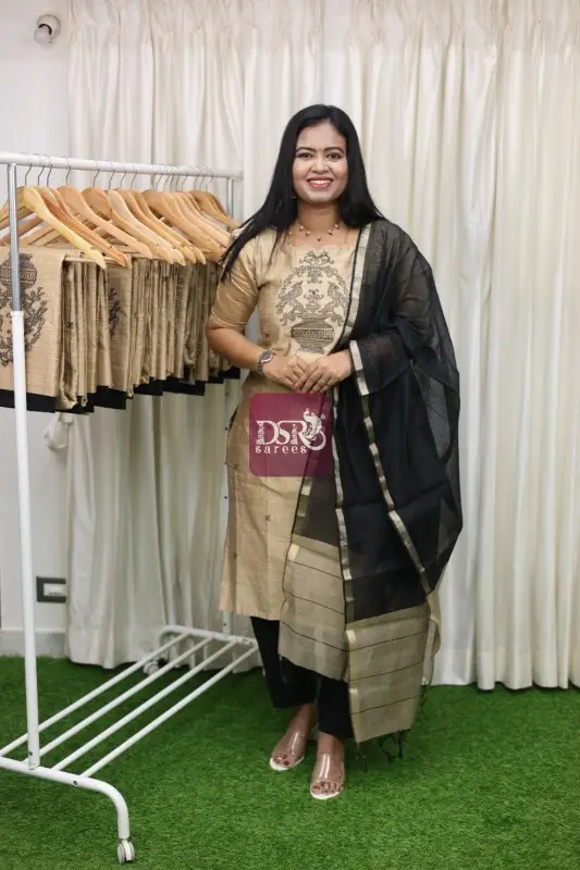 Cotton Salwar Suit Set with Dupatta