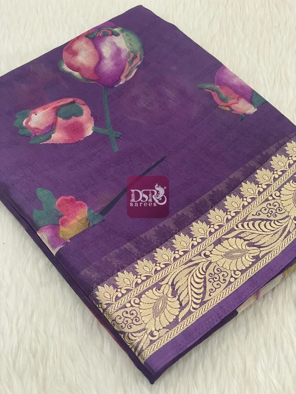 Viscose Chiffon Saree - vol8