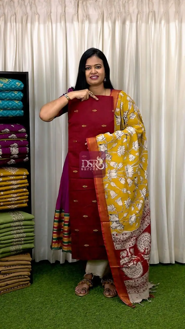 2 Pc Semi Dupion Salwar Suits