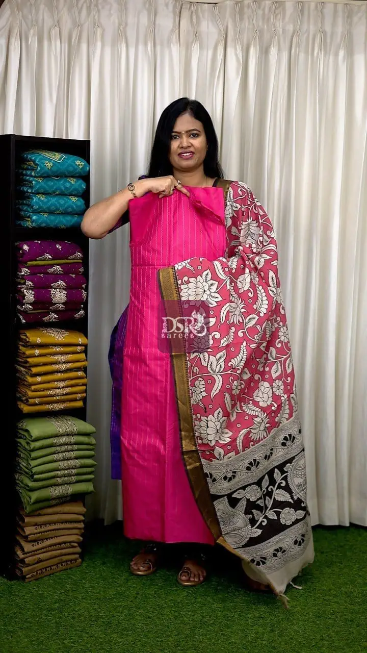 Arani Semi Silk With Nizam Border Dupatta