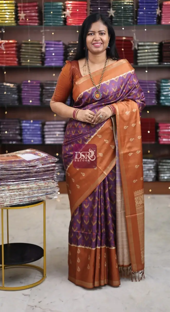 Semi Tussar Jute Silk Sarees