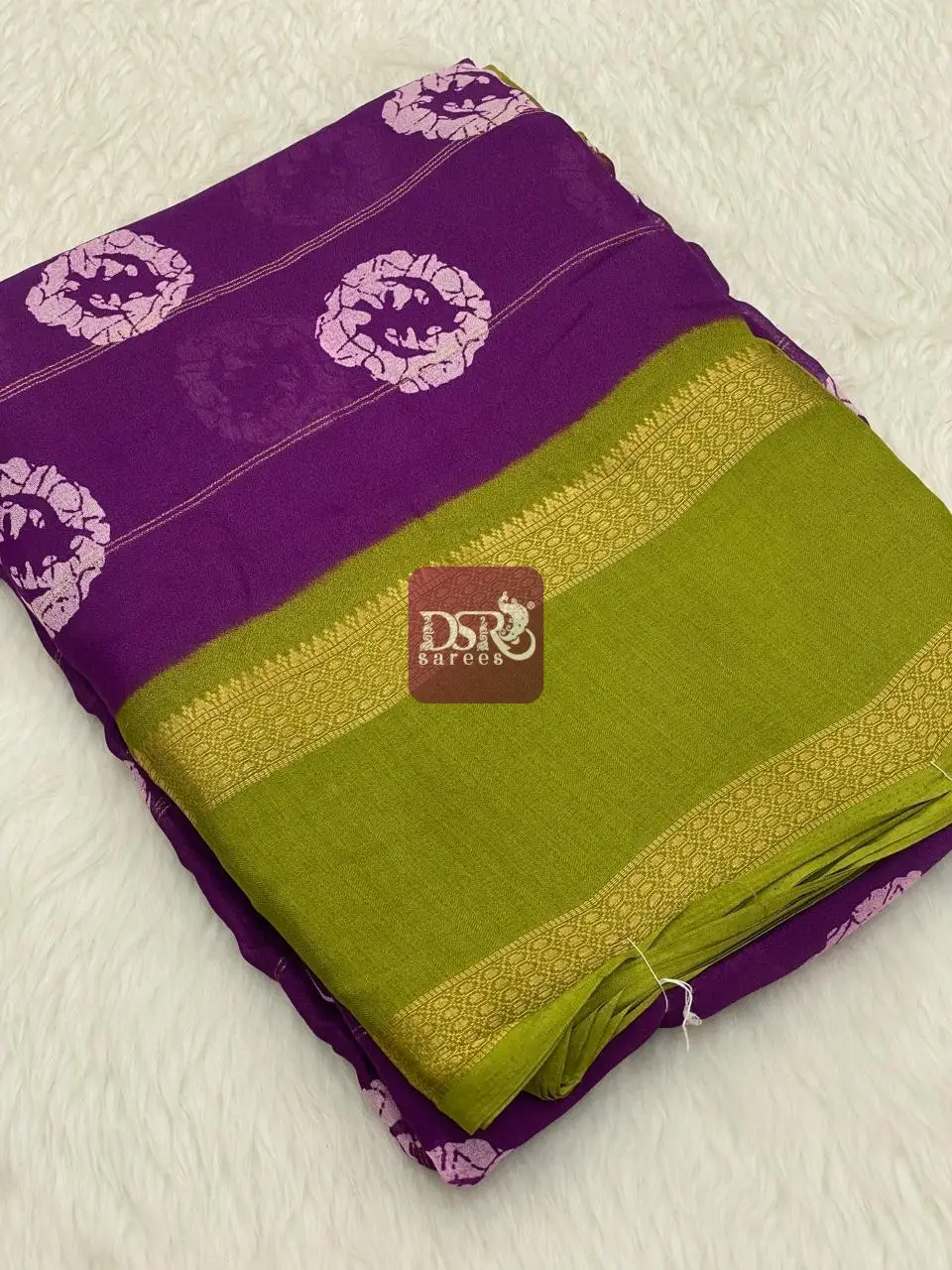 Viscose Chiffon Saree - vol9