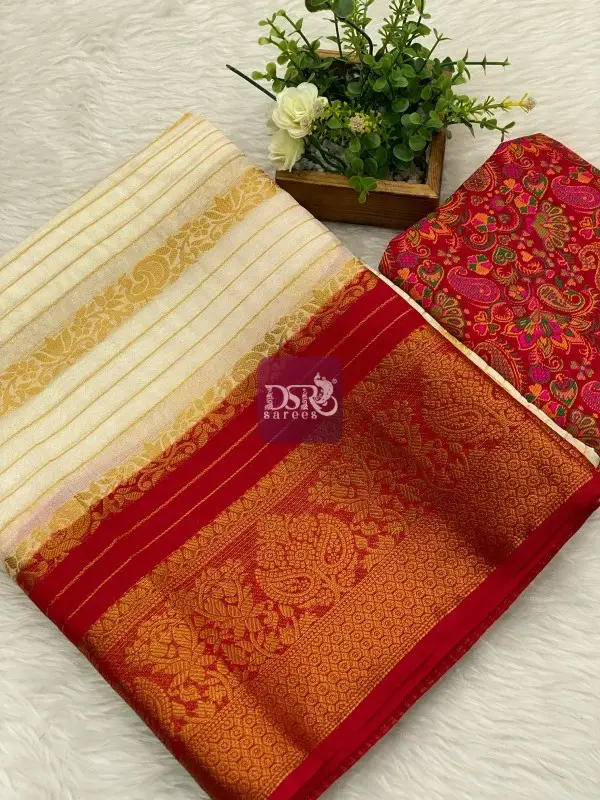 Viscose Crape Silk Saree