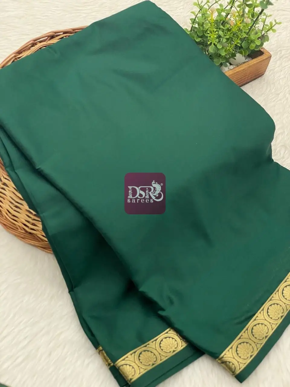 Semi Mysore Crepe Silk Saree