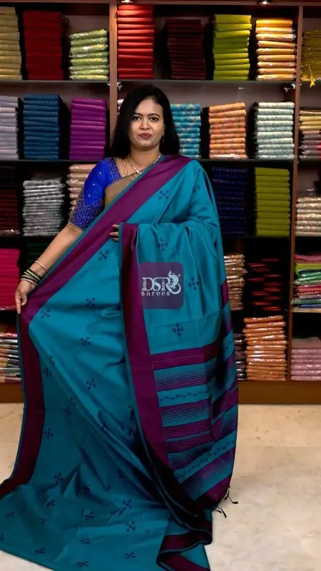 Kanchi Semi Silk Meena Butta Saree
