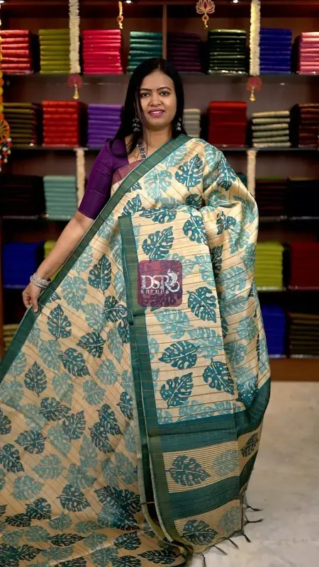 Semi Tussar Silk Sarees