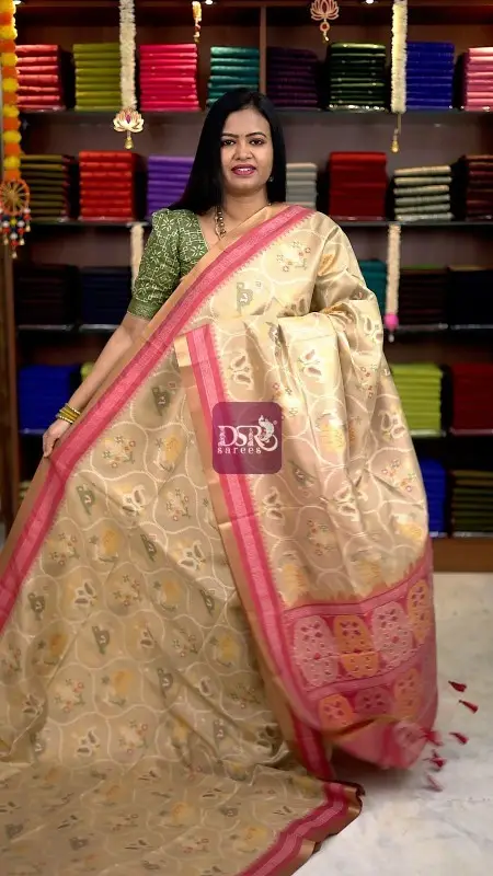Raw Silk Pochampally Saree