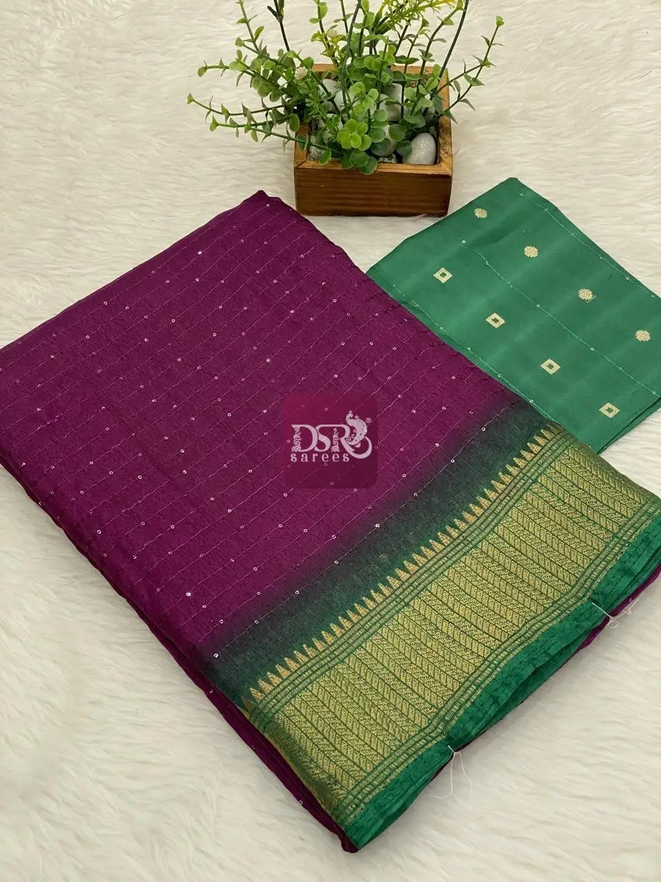 Semi Mysore Georgette Saree