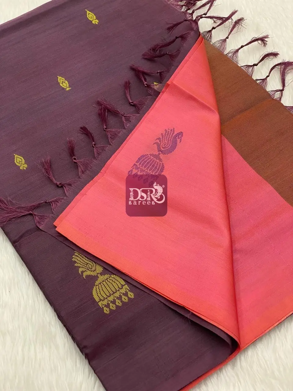 Banana Pith Fibre Saree