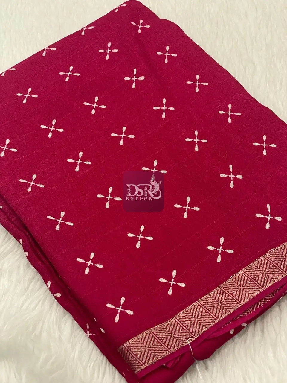 Viscose Chiffon Saree - vol8