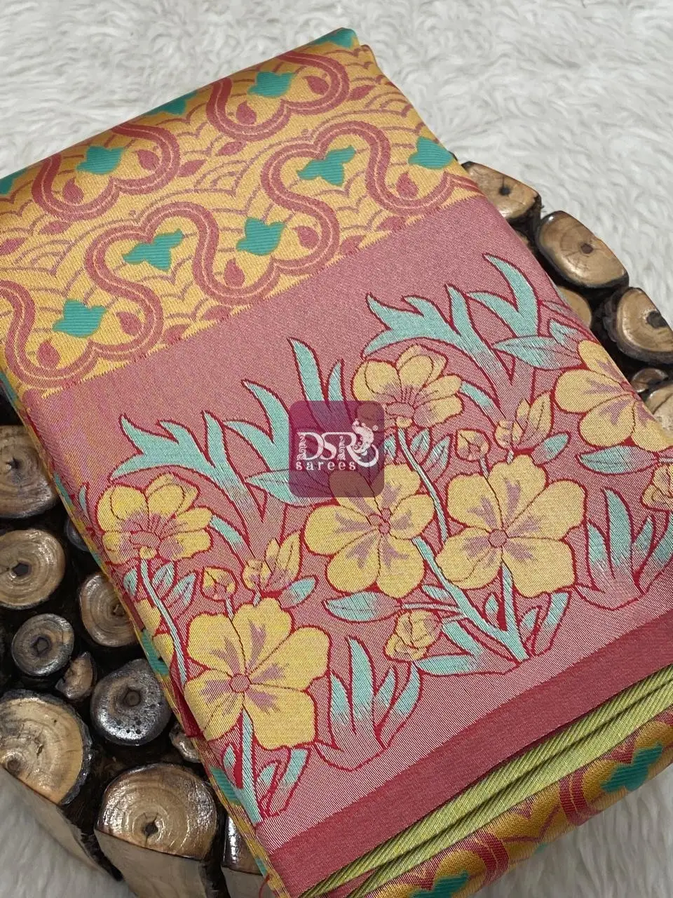 Silver Tissue Semi Silk Sarees