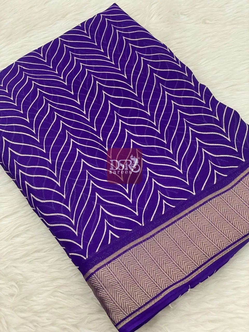 Viscose Chiffon Saree - vol6