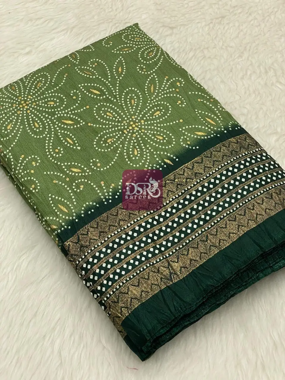 Bhandhini Crushed Chiffon Saree - vol1
