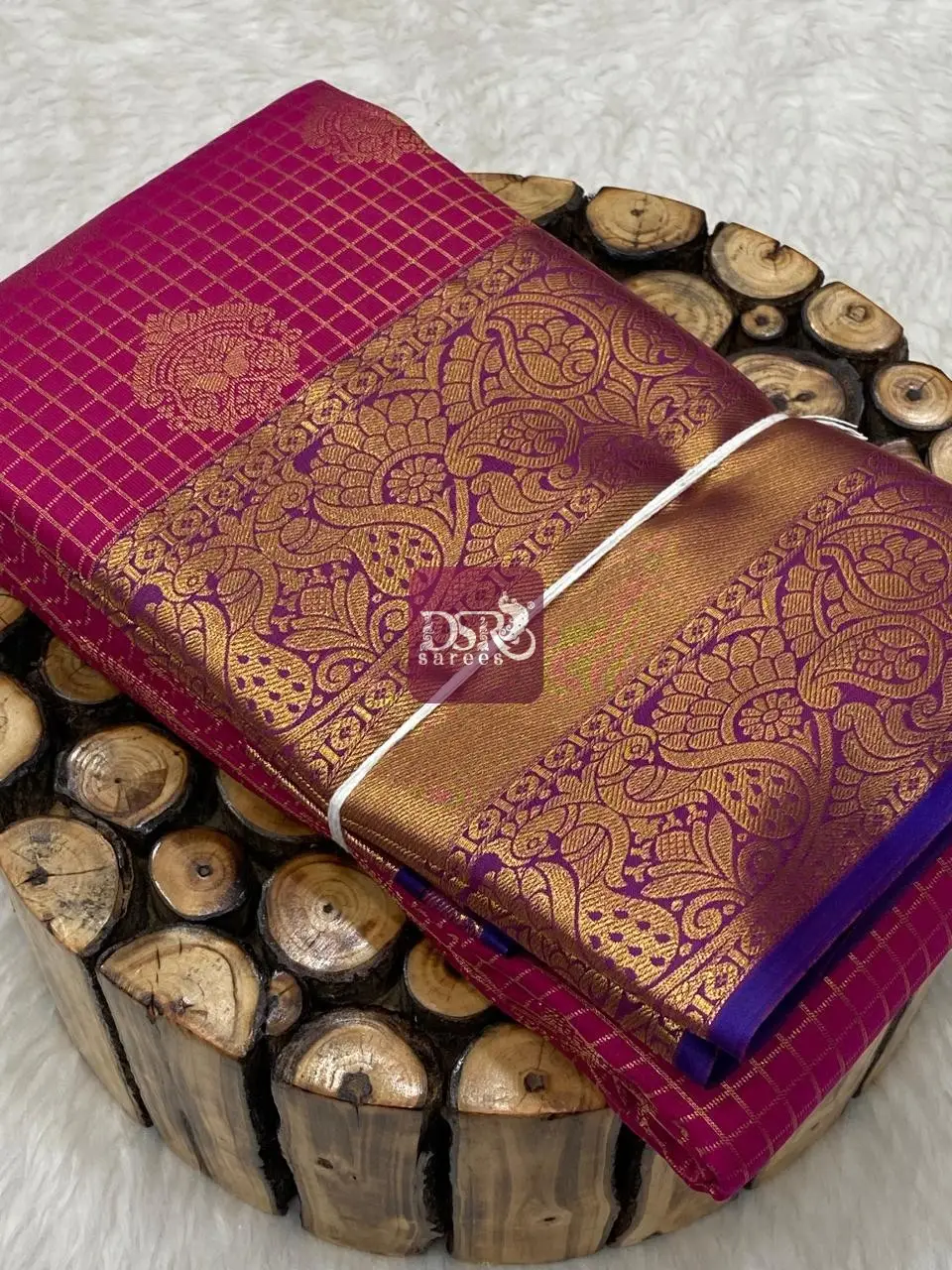 Checks Butta Bridal Sarees