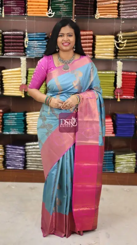 Premium Kanchi Korvai Border Saree