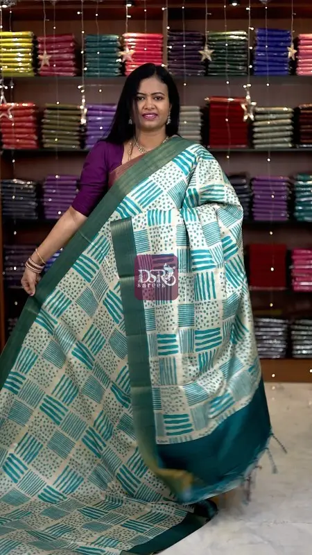 Semi Tussar Silk Sarees