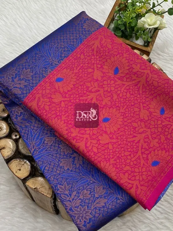 Semi Kanchi Brocade Silk Sarees