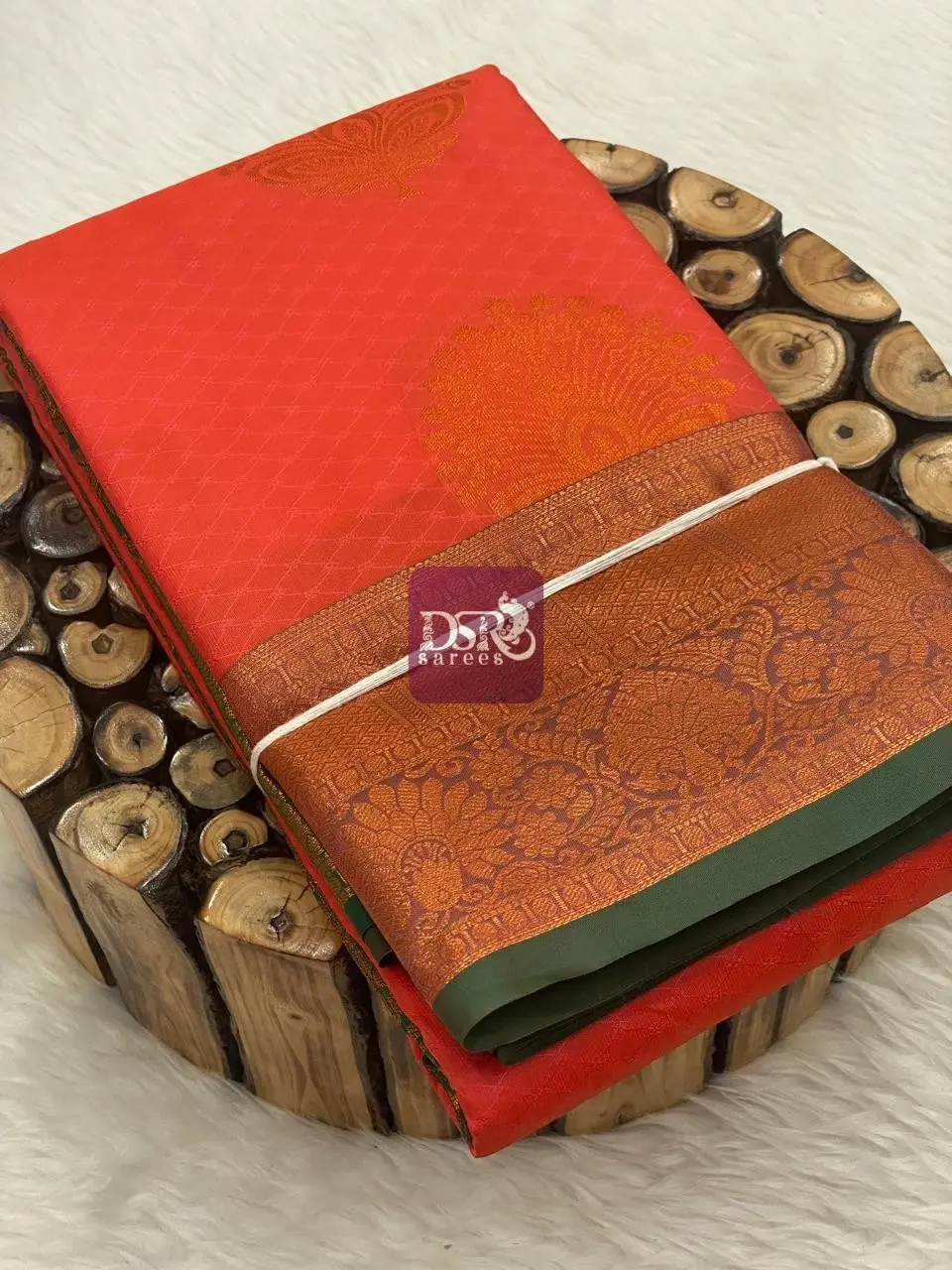 Self Embose Udal Butta Sarees