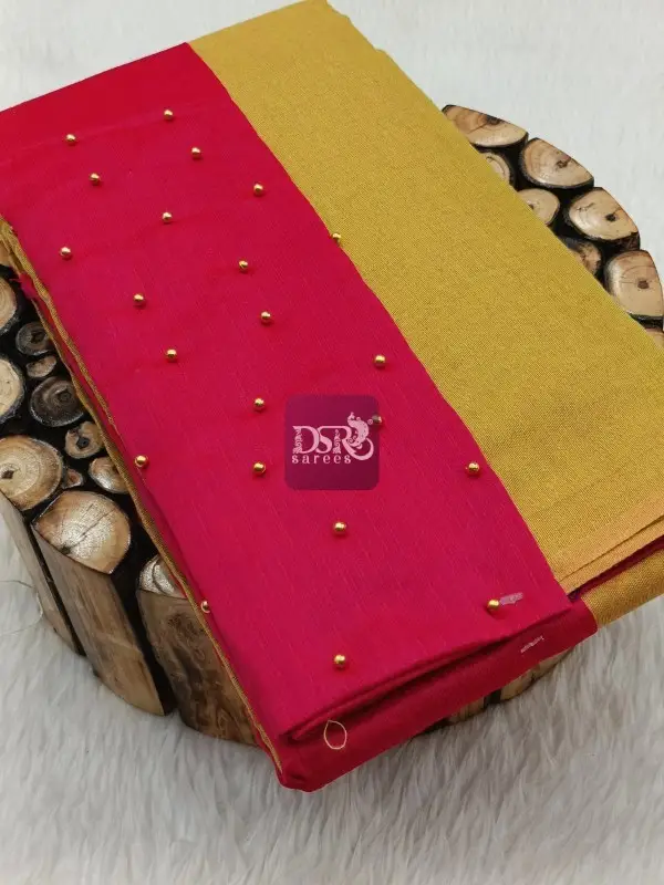 Tissue Saree With Designer Blouse