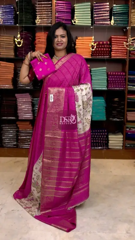 Kalamkari Viscose Silk Sarees - vol1