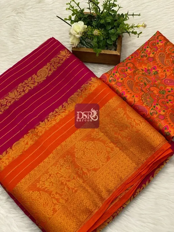 Viscose Crape Silk Saree