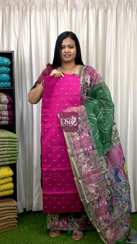 2 Pc Semi Dupion Salwar Suits - vol1