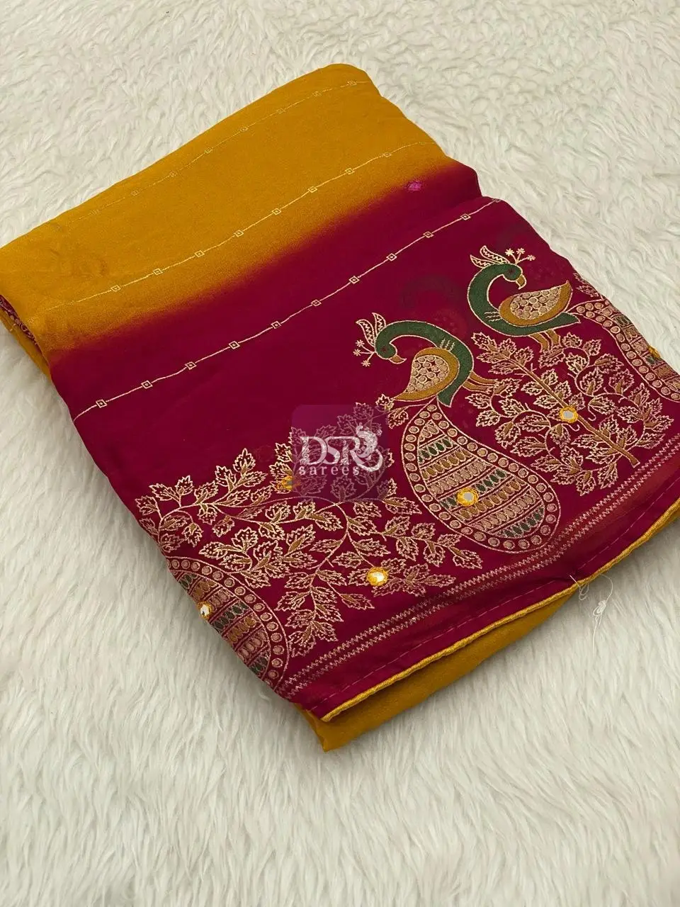 Foil Chiffon sarees -vol1
