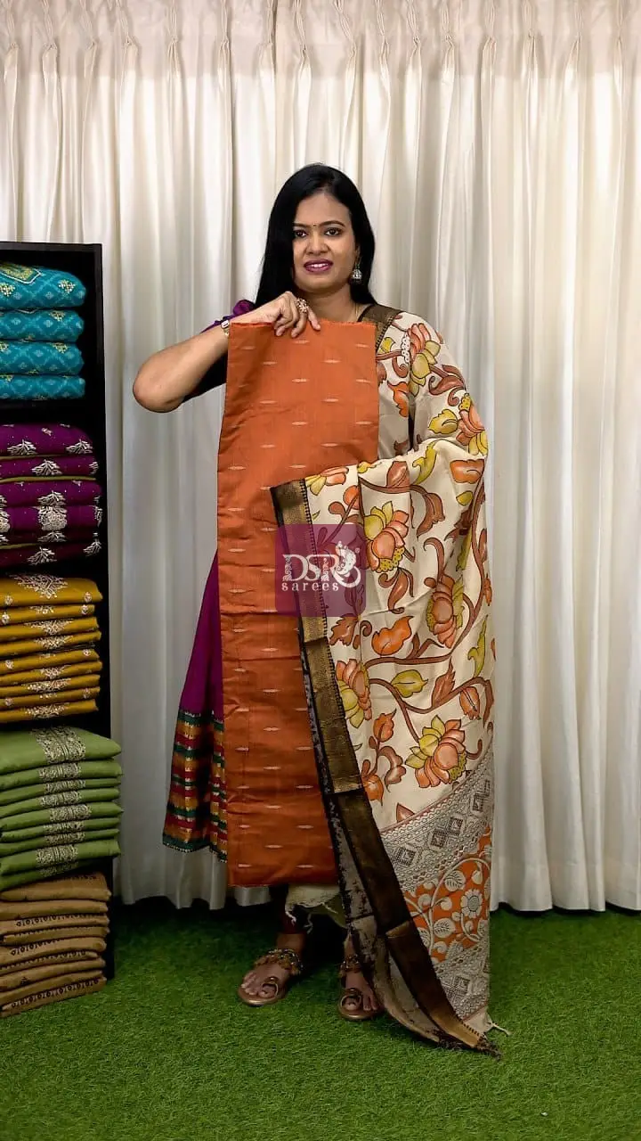 2 Pc Semi Dupion Salwar Suits