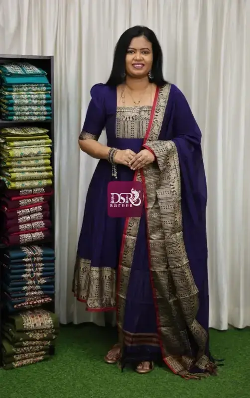 Narayanpet Anarkali Unstitched Salwar Sets