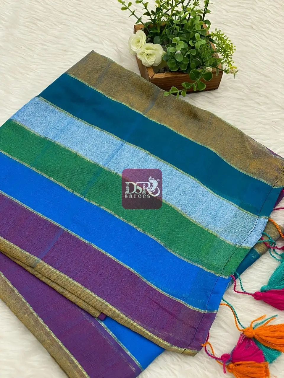 Rainbow Mul Mul Cotton Sarees