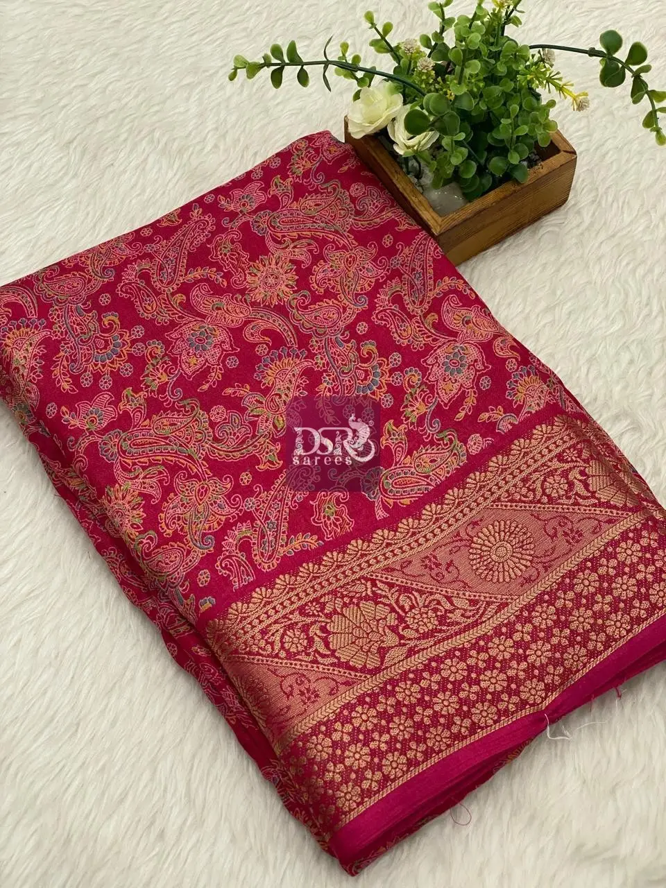 Georgette Dola Saree