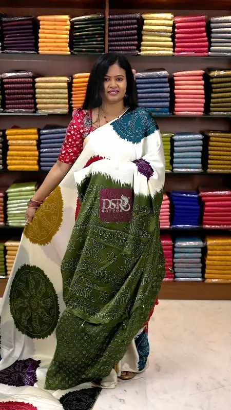 Bandhini Satin Silk Sarees
