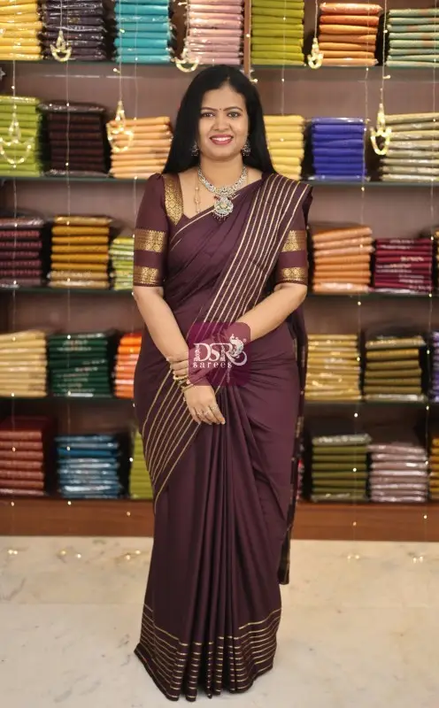Semi Mysore Crepe Silk Saree