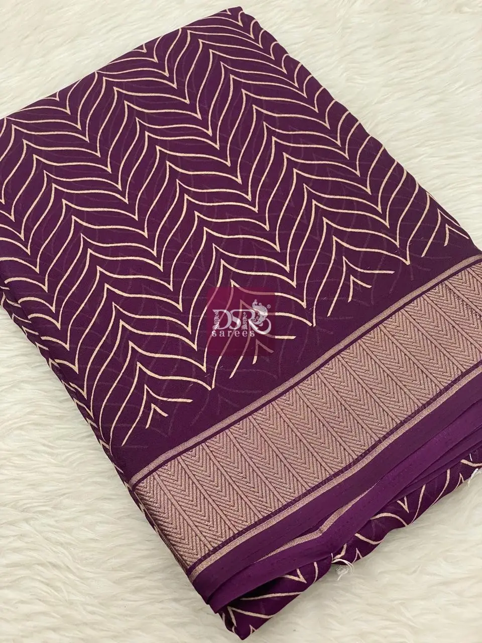 Viscose Chiffon Saree - vol6
