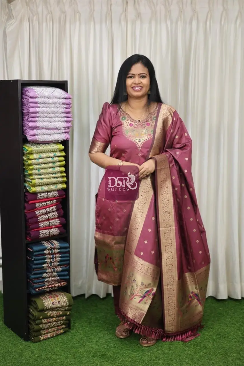 Paithani Silk Suit