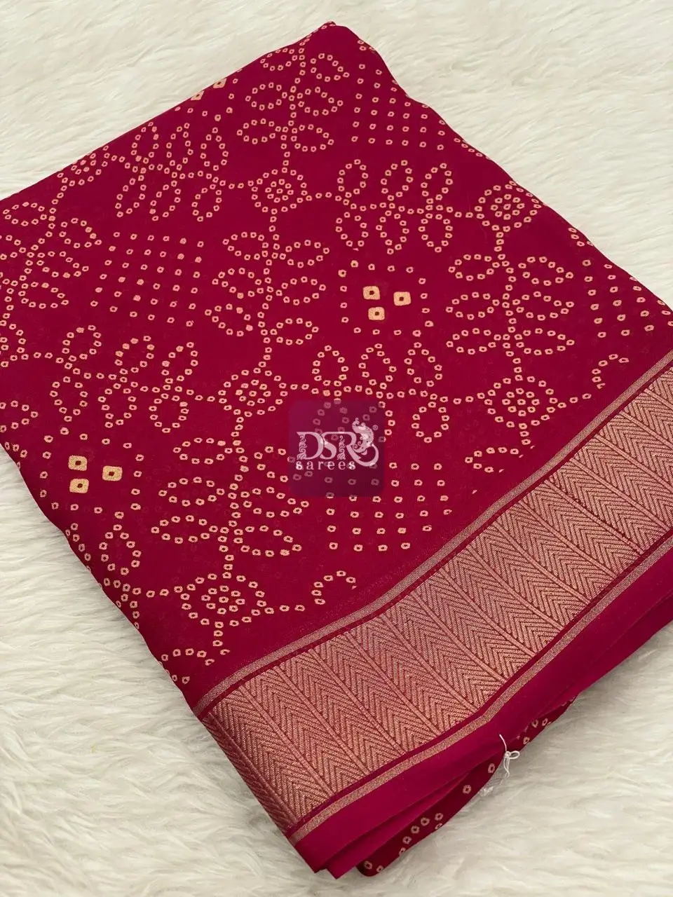 Viscose Chiffon Saree - vol6