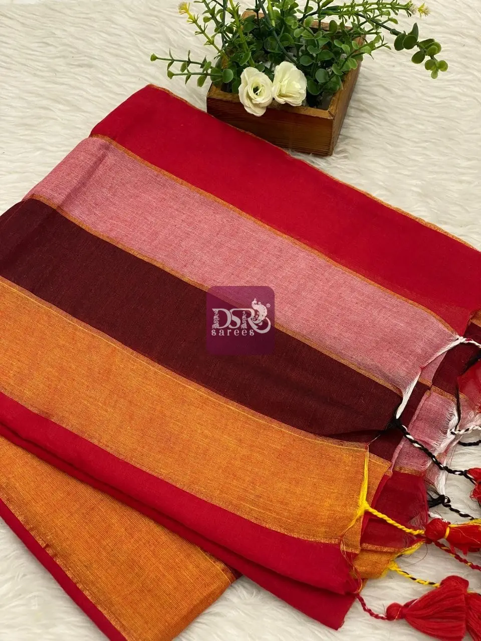 Rainbow Mul Mul Cotton Sarees