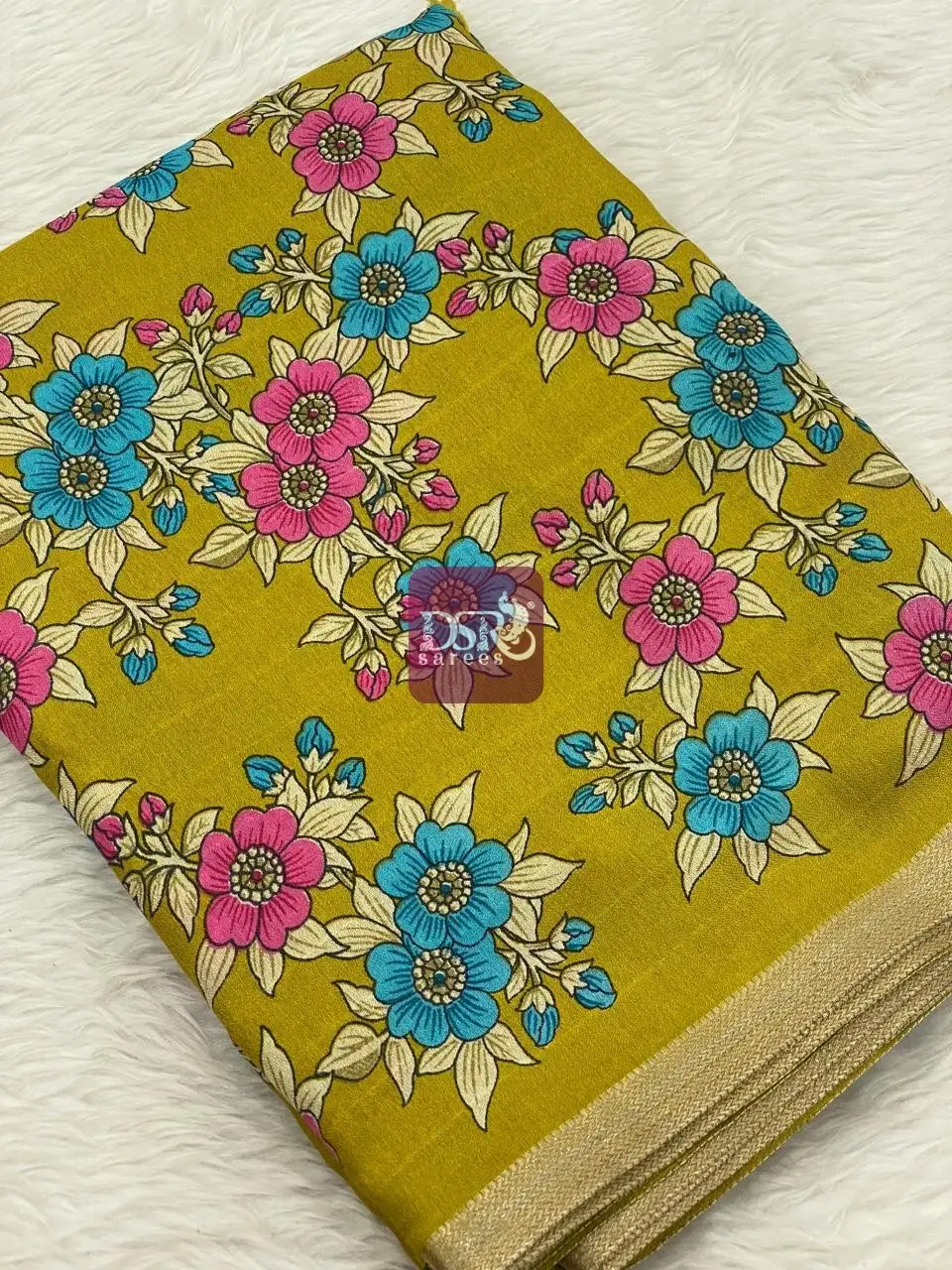 Viscose Chiffon Saree - vol8