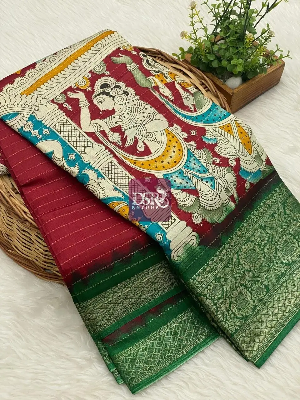 Kalamkari Dola Saree