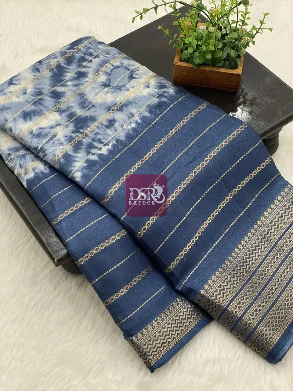 Shibori Viscose Dola Saree