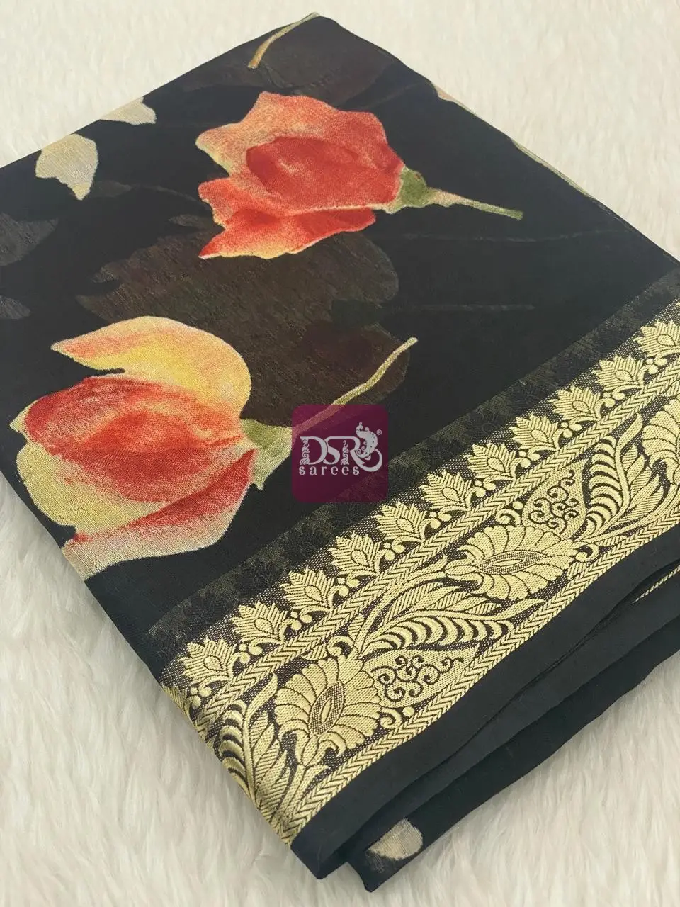 Viscose Chiffon Saree - vol8