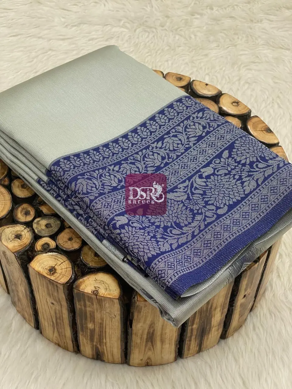 Silver Kanchi Viscose Sarees