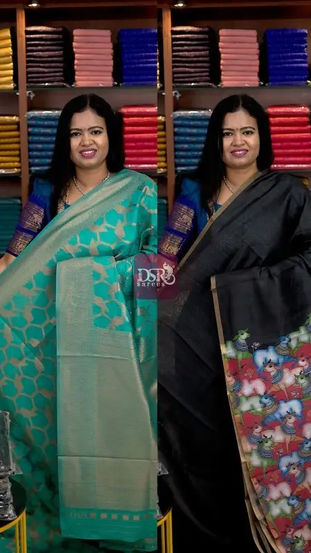 Banarasi  Soft Cotton + Chanderi Saree