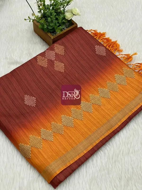 Semi Tussar Jute Silk Sarees