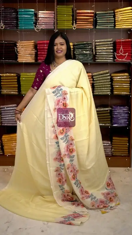 Viscose Digital Print Sarees