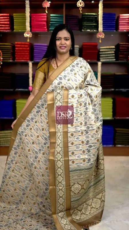 Khadhi Jute Cotton Sarees