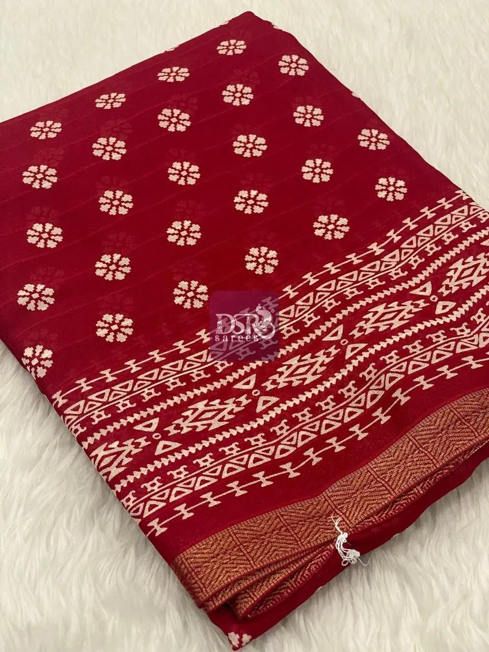 Viscose Chiffon Saree - vol7