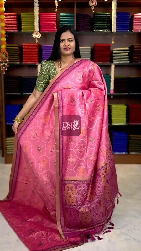 Raw Silk Pochampally Saree